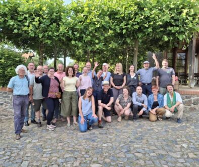 Gründer:innen der Agrarokölogische Praxis-Allianz (APA) am 17. Juni 2025 im Park Canitz. Foto: Atelier Ernährungswende gUG